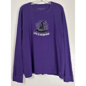 Life Is Wicked Good Crusher Tee Shirt Movie Sz XXL Purple 1989